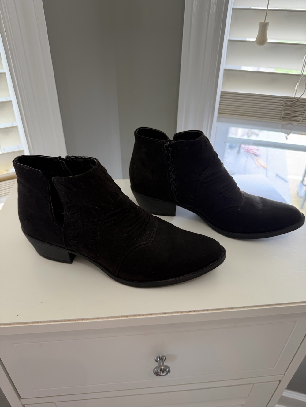 Black ankle boots